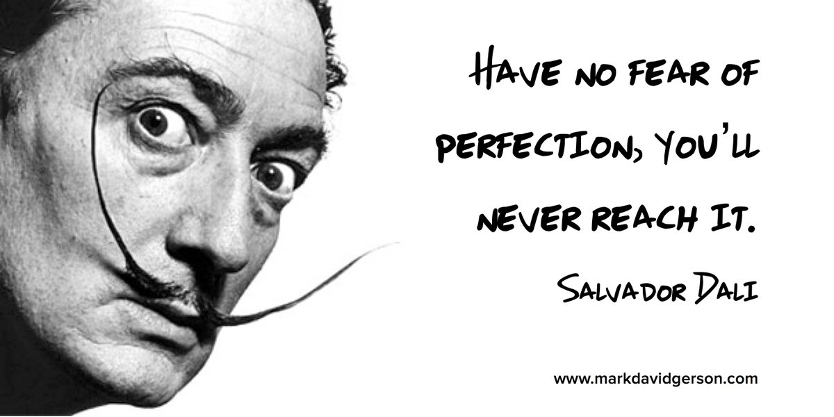 AnneBrookeBooks's tweet image. "Have no fear of perfection, you’ll never reach it. " - Dali writing tips #perfection