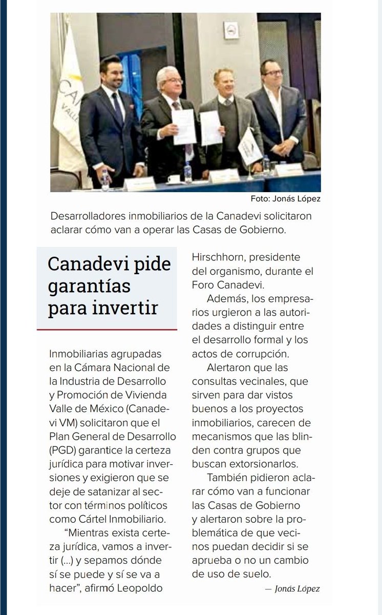 <a href="/elbis02_78/">Elbis C.G.</a> <a href="/VillaDeCortesBJ/">Villa de Cortés 🌳🌲🌴🍃💧🚴🍉</a> <a href="/planeacioncdmx/">Instituto de Planeación Democrática y Prospectiva</a> <a href="/ClaraBrugadaM/">Clara Brugada Molina</a> <a href="/Patricia_RKuri/">Patricia Ramírez Kuri</a> <a href="/PabloYanesRizo/">Pablo Yanes</a> <a href="/craviotocesar/">César Cravioto</a> El Cartel Inmobiliario quiere CERTEZA JURIDICA, un Foro muy a modo, porque resulta que las víctimas son ellos y No nuestras comunidades vecinales. El <a href="/GobCDMX/">Gobierno de la Ciudad de México</a> está apostando a q el Desarrollo económico de la ciudad provenga de los inmobiliarios en dónde todos son corruptos.