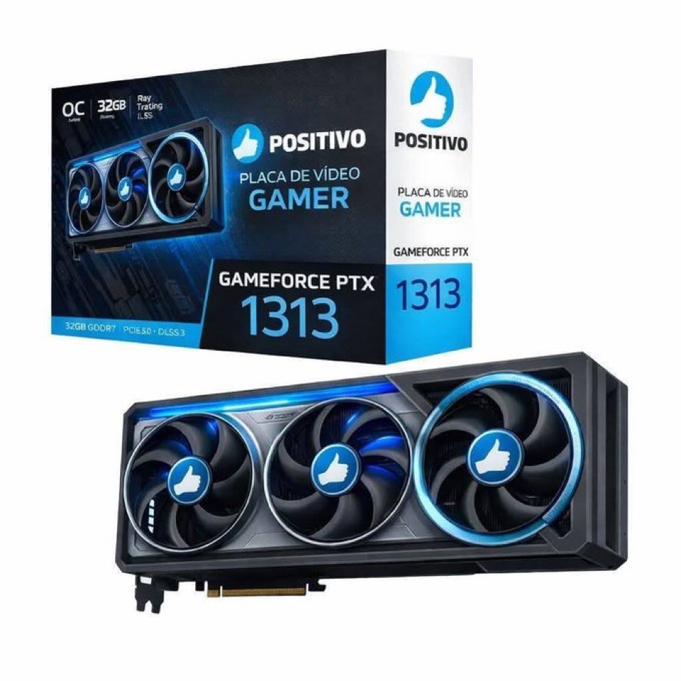 Fun fact: Se a Positivo quisesse, faria uma RTX 5090 com qualidade muito semelhante às da Gigabyte ou da Asus. 

Bastaria comprar o chip grafico da Nvidia, meter numa PCB com um dissipador, uma ventoinha e 2 entradas, que é exatamente o que as taiwanesas fazem. Mas vocês são