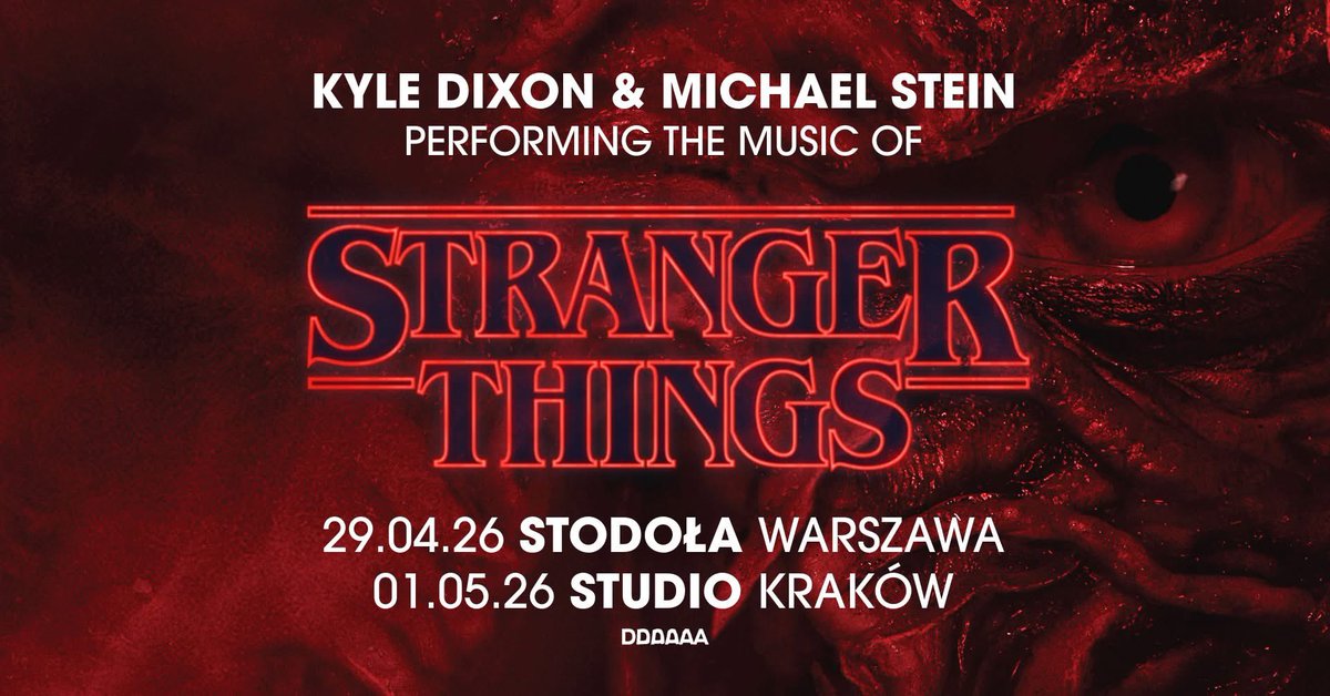 Panowie stojący za klimatyczną muzyką w <a href="/Stranger_Things/">stranger things</a> pojawią się w Polsce i zagrają dwa koncerty - w Warszawie oraz Krakowie 🤩