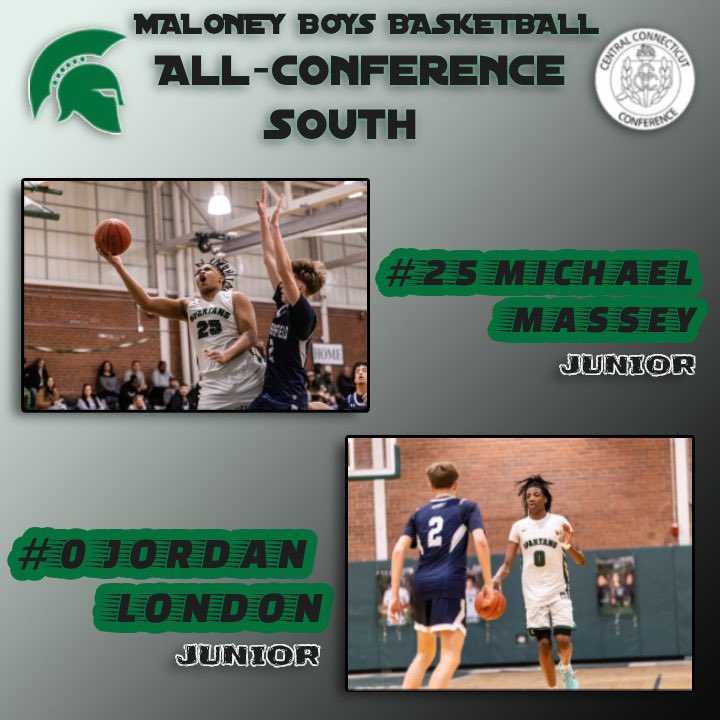 Congrats to Michael Massey &amp; Jordan London for being selected to the CCC All-Conference South team!  We are proud of your accomplishment.