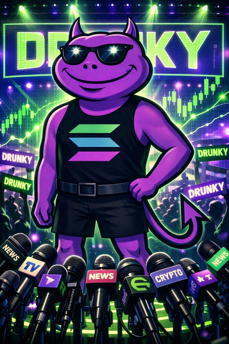 $DRUNKY doesn’t follow the market… it stumbles ahead 🍻
Powered by vibes, memes, and Solana speed.
<a href="/drunkyvip/">$DRUNKY 😈</a>  
#solana #memecoin #presale #drunkycoin