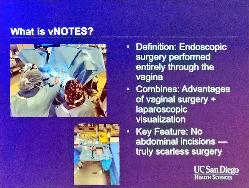 sufuorg's tweet photo. @YSL_MD on #vnotes for vaginal hysterectomy at time of prolapse surgery and ease of getting adnexa 
#SUFU26 https://t.co/xHjpBadMg2