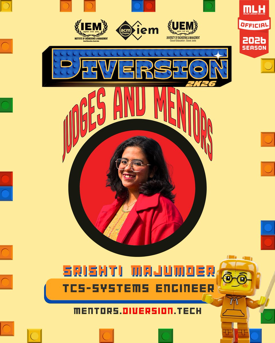 Diversion2K27's tweet photo. Mentors who’ve been there, built that, and are here to guide 🚀Big brains. Real impact. Mentor reveal unlocked. 🔓✨
#diversion2k26 #mentors https://t.co/MF6V0T2NFL