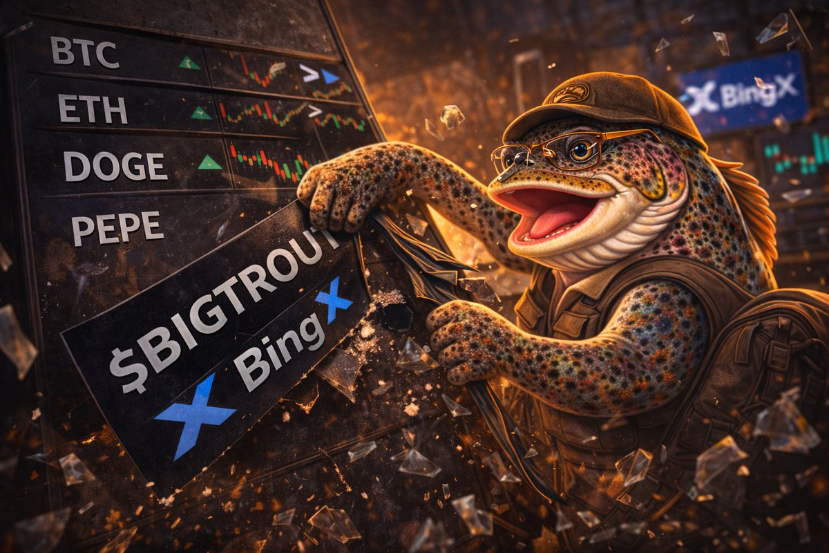 BINGX NO MORE... 

All the hard work paid off... now The Trout is free to swim in clean waters... the markets looking good but it wont last forever... however The Trout and the community have done so much work that what we have built already and will achieve in the coming months