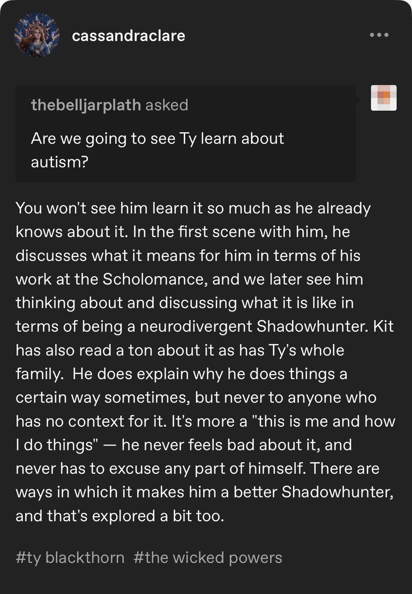 ty’s whole family AND KIT doing research on autism to better support him and ty coming to terms with and understanding himself :( i’m so emotional by baby boy