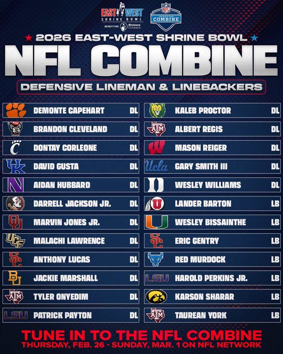 East-West Shrine Bowl tweet media