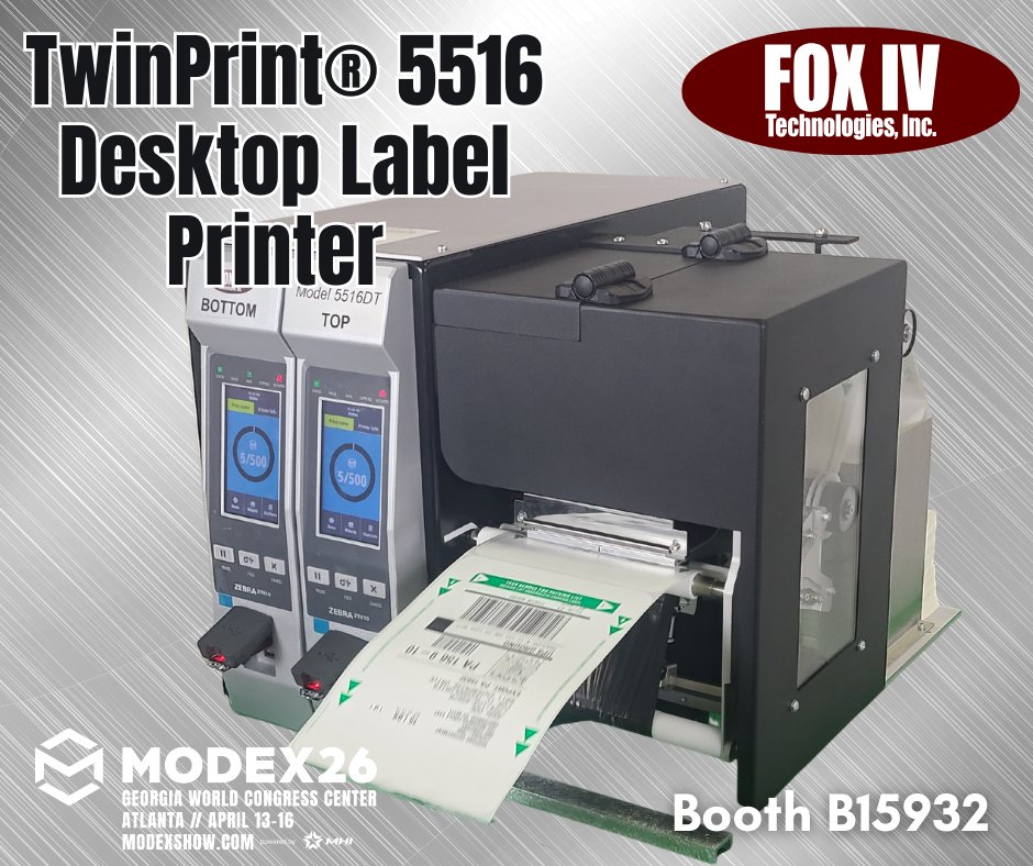 Heading to MODEX 2026 in Atlanta? So are we.
Discover how the TwinPrint® 5516 Desktop Label Printer delivers high-performance, reliable labeling for today’s fast-moving operations.
Join us and see it live.
#MODEX2026 #Automation