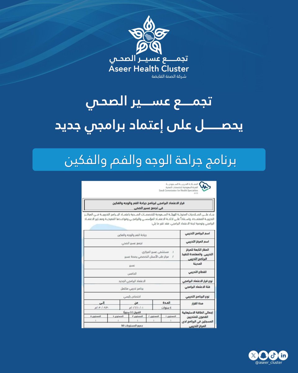 تجمع عسير الصحي tweet media