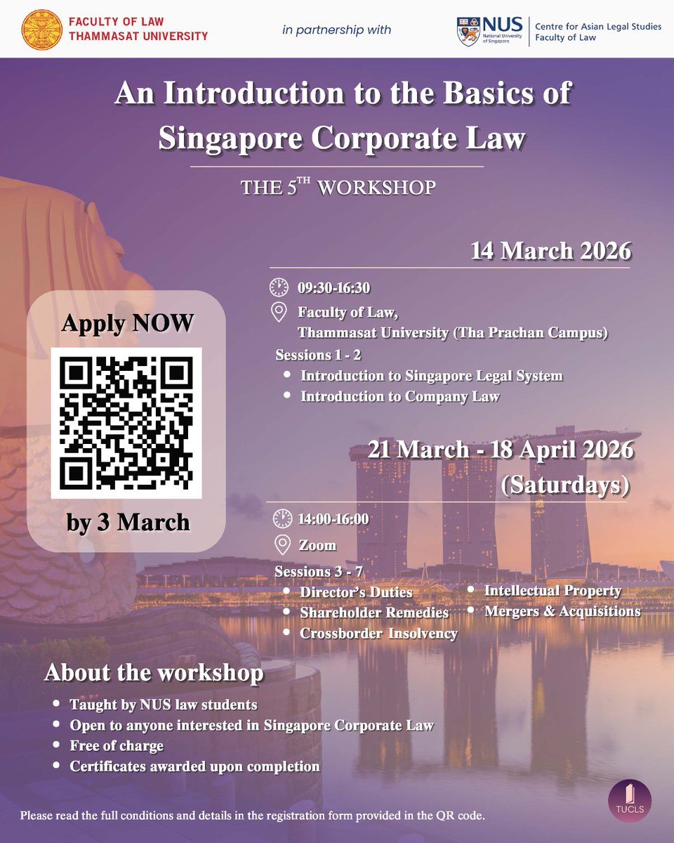 Centre for Asian Legal Studies (CALS) tweet media