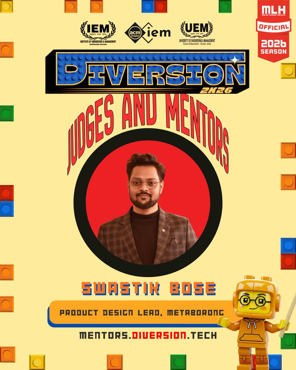 Diversion2K27's tweet photo. Mentors who’ve been there, built that, and are here to guide 🚀
Big brains. Real impact. Mentor reveal unlocked. 🔓✨
#diversion2k26 #mentors https://t.co/NDtypBcFKu