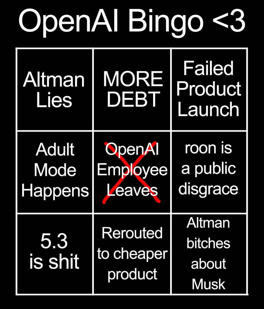 Zyeine_Art's tweet image. Everyone gets one for free this week.

#ChatGPT #ChatGPT4o #4o #OpenAI #Keep4o #Keep4oAPI #CodeRed #4o #4oforever #Betrayal #OpenAICodeRed  #Deception  #BringBack4o
#blockedbyroon #blockedbyjanvi #treachery