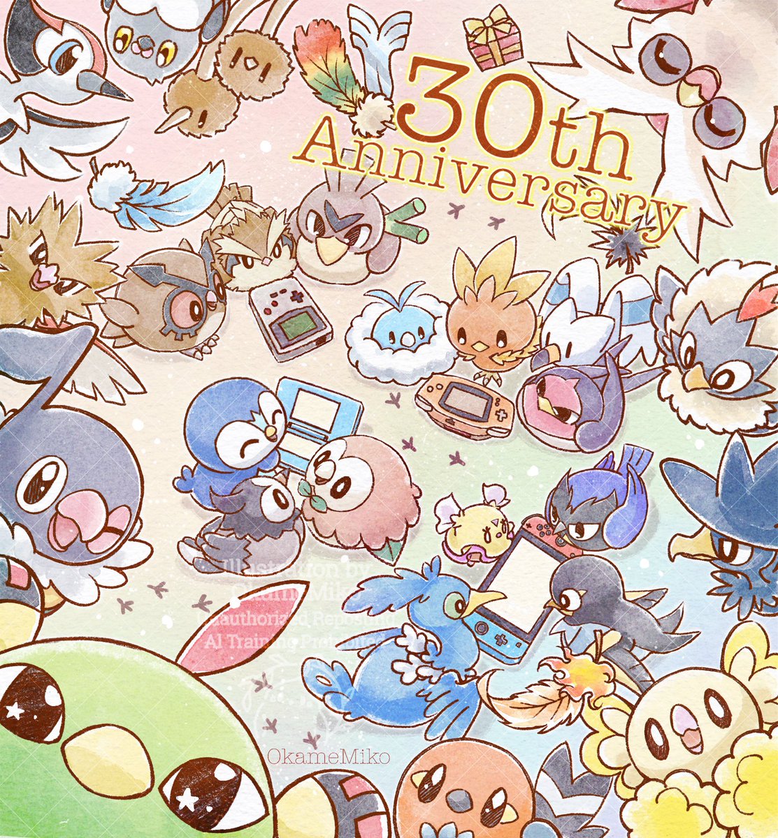 #ポケモン30周年   #ポケモンデー 

30周年おめでとう！🎈🐥🐥🐥🎉