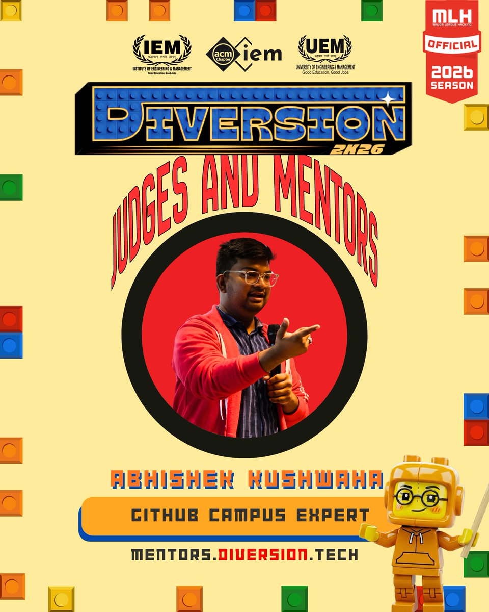 Diversion2K27's tweet photo. Mentors who’ve been there, built that, and are here to guide 🚀Big brains. Real impact. Mentor reveal unlocked. 🔓✨
#diversion2k26 #mentors https://t.co/pIPPHzH6sA