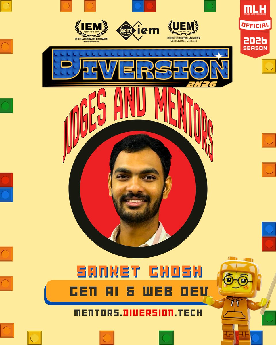 Diversion2K27's tweet photo. Mentors who’ve been there, built that, and are here to guide 🚀Big brains. Real impact. Mentor reveal unlocked. 🔓✨
#diversion2k26 #mentors https://t.co/pIPPHzH6sA