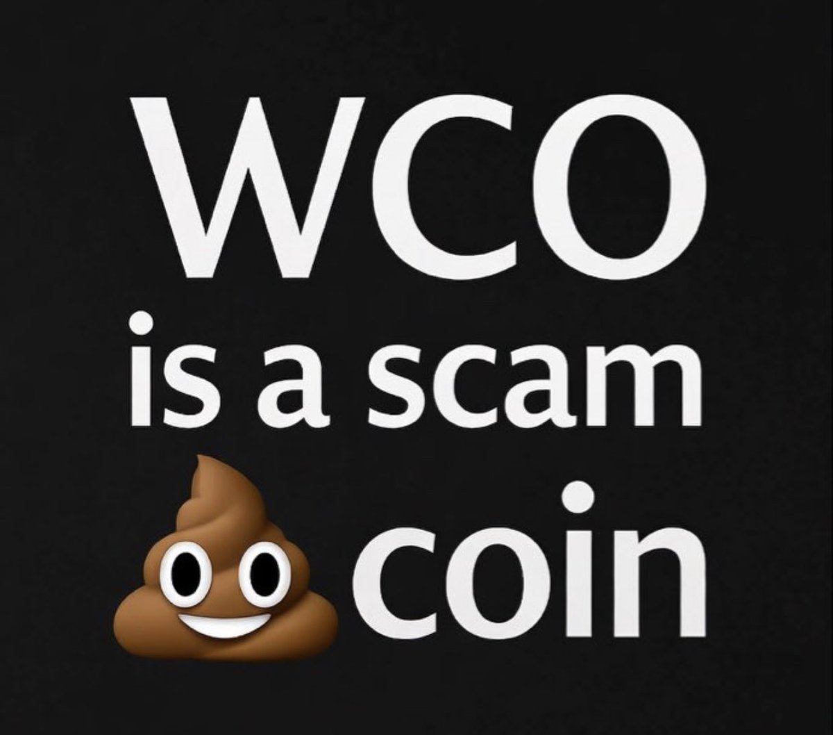 <a href="/BitrueOfficial/">Bitrue</a> $WCO is a scam 💩coin and must never be paired with $XRP
<a href="/Anish_tweeets/">Anish</a> stole over 52 million dollars from investors