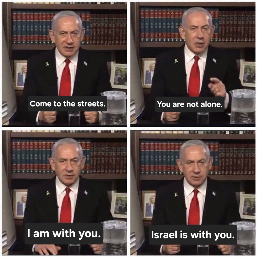 Trump, Netanyahu...
What happened to your promise to Iranians?
<a href="/POTUS/">President Donald J. Trump</a> 
<a href="/netanyahu/">Benjamin Netanyahu - בנימין נתניהו</a> 
#IranMassacre