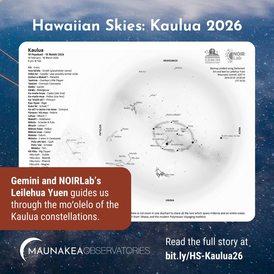 Maunakea Observatories tweet media
