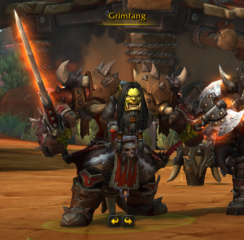 Dear <a href="/Warcraft/">World of Warcraft</a> make this the actual dual wield pose and not the abomination with the clipping that we orcs suffer through.