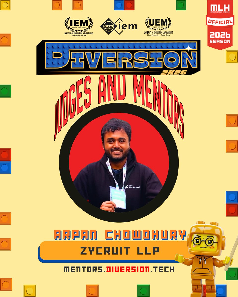 Diversion2K27's tweet photo. Mentors who’ve been there, built that, and are here to guide 🚀Big brains. Real impact. Mentor reveal unlocked. 🔓✨
#diversion2k26 #mentors https://t.co/np0TG1jrzb