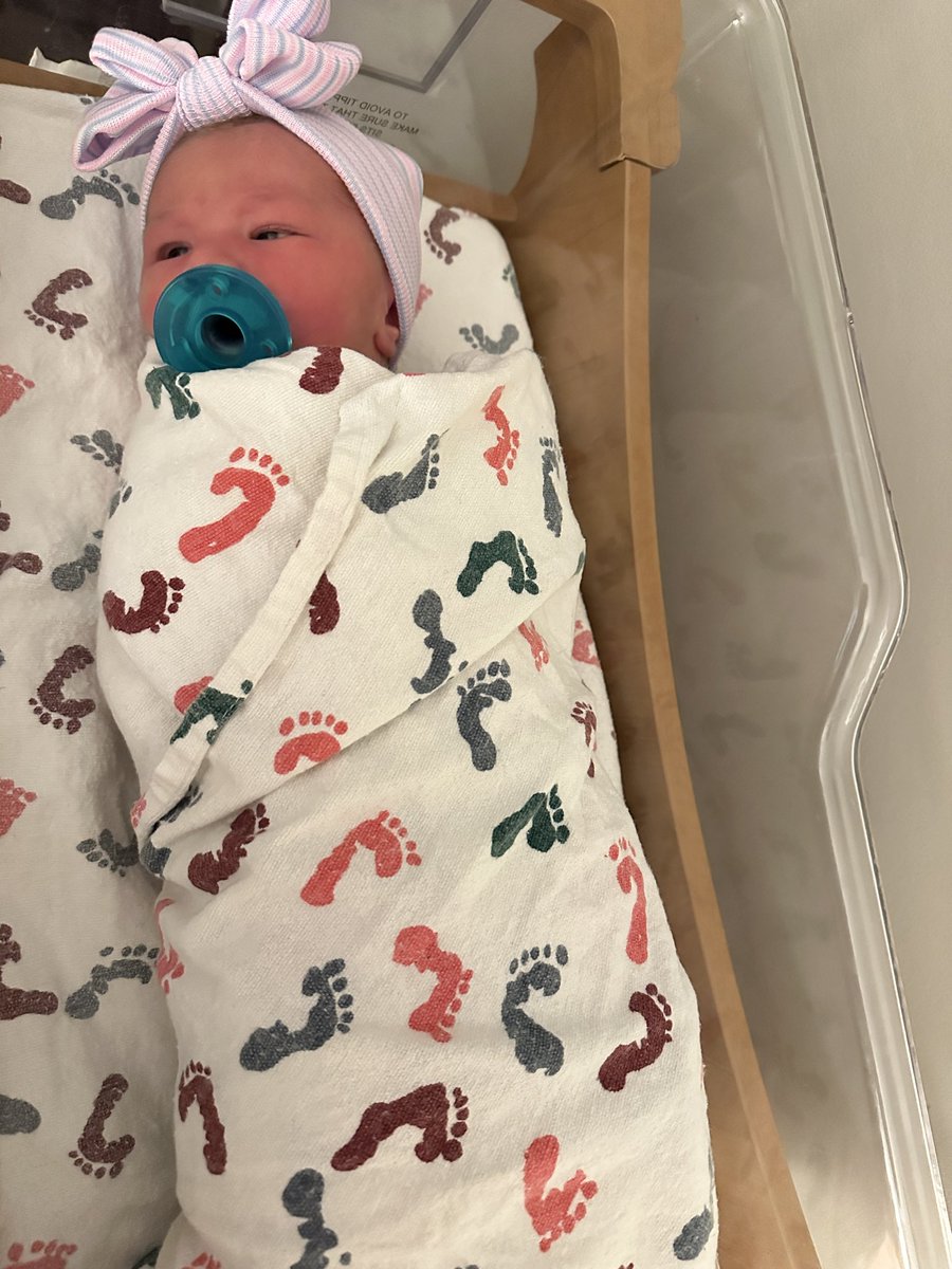 MaddyOsman's tweet photo. Officially a girl mom 🥰

Sophie Elizabeth joined the fam last Friday night and managed to one-up her brother Jack in birth height and weight at 20.5 inches and 8 pounds, 8 ounces respectfully.

Everyone is doing great. ❤️ https://t.co/zr6fgDDAOc