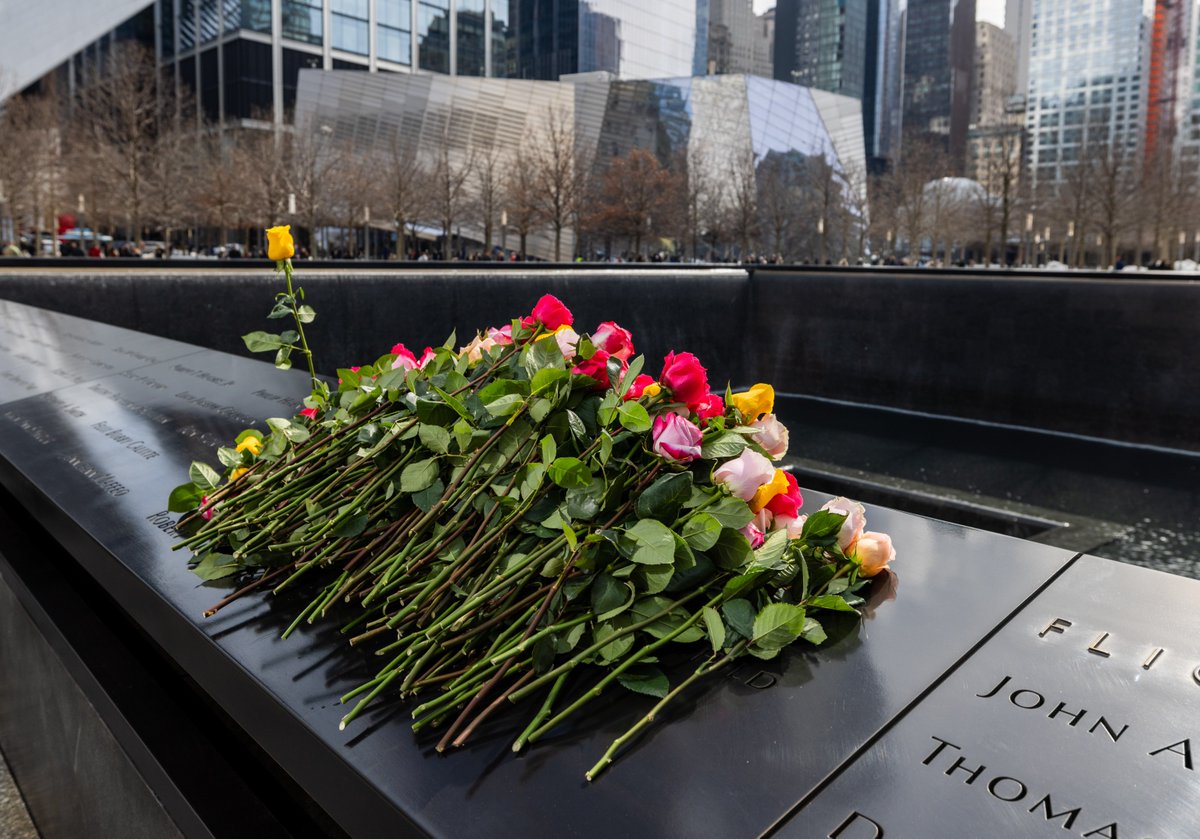 Sept11Memorial's tweet photo. This morning, we gathered at the #911Memorial to mark the 33rd anniversary of the February 26, 1993 World Trade Center Bombing and remember its victims: John DiGiovanni, Robert Kirkpatrick, Stephen A. Knapp, William Macko, Wilfredo Mercado, and Monica Rodriguez Smith and her unborn child.
 
Family members of those killed and survivors, along with PANYNJ Chairman Kevin O'Toole, PANYNJ Executive Director Kathryn Garcia, Charlie Maikish, former director of the World Trade Center Department for @PANYNJ, @NYPDnews Commissioner Jessica Tisch, members of both departments, as well as @FDNY, helped commemorate the anniversary and its place in history.