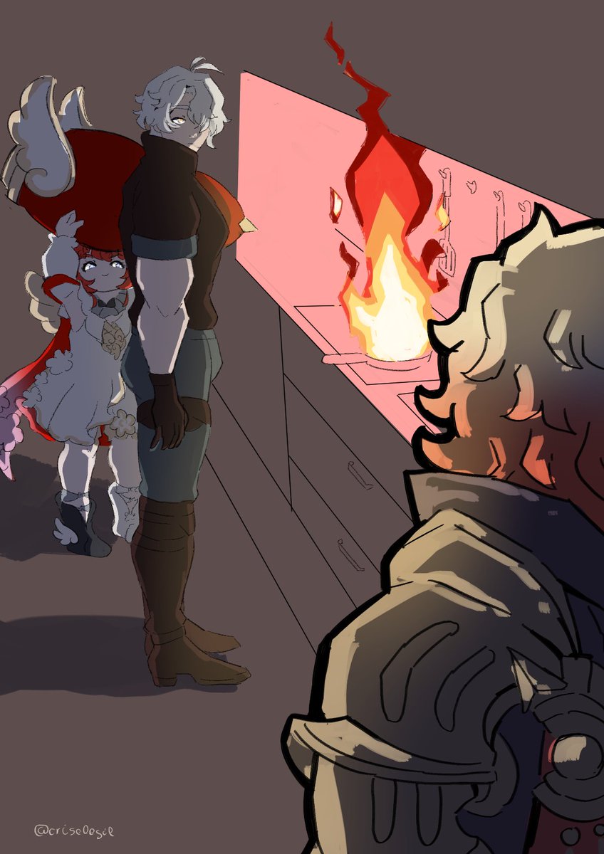 Sorry Mydei, they only wanted an apple pie D: 🥧🍎

#phaidei #tribbie #Phainon #Mydei #厄敌 #Mydeimos #khaslana