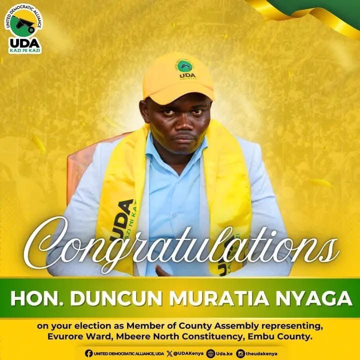 GikuruSK's tweet photo. Congratulations United Democratic Alliance, UDA. It’s #kbb from third world to first world; in a generation!! https://t.co/Qec25yWGrQ