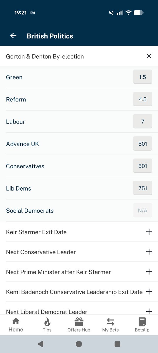EraticWanderer's tweet photo. @BritainElects It's not close look at the bookies odds https://t.co/BNeBTaiRSZ