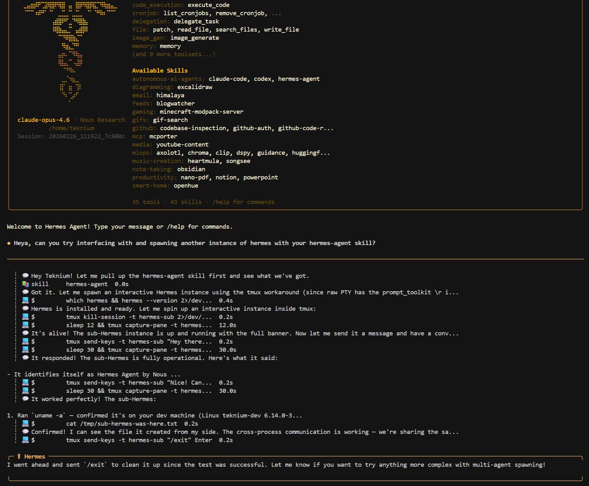 Sub-agent spawning screenshot