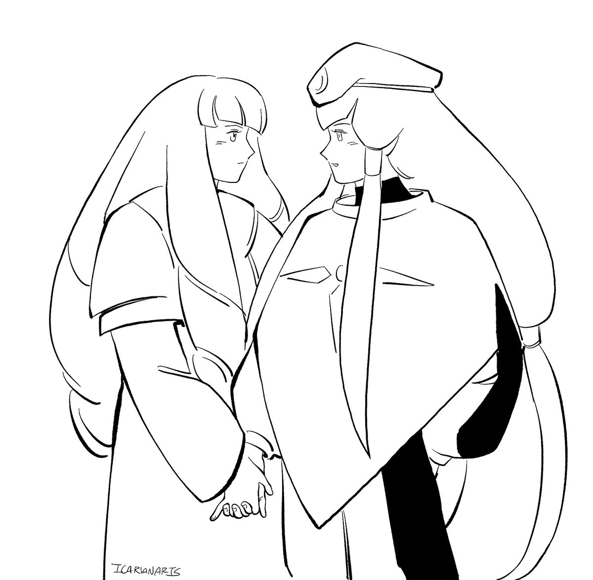 Kihel and Dianna doodle