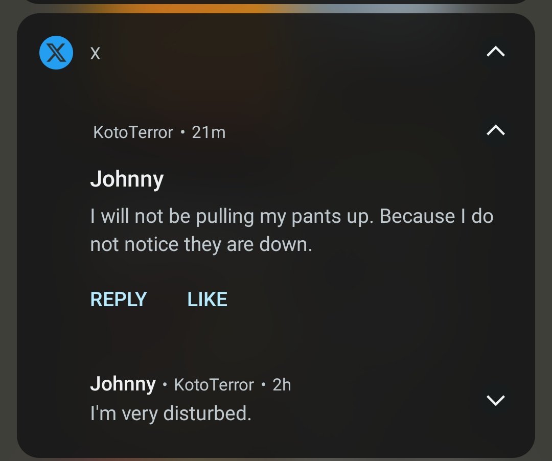 KotoTerror's tweet photo. push notifications aren't bothering me anymore because every once in a while i get a gem like this https://t.co/FraQCEmgQC