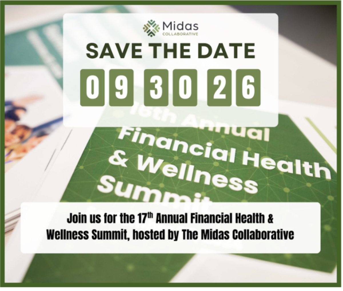 Save The Date! The Midas Financial Health &amp; Wellness Summit is back. Once again, we will bring together leaders, advocates, educators, and many more to highlight financial education and asset building in Massachusetts. Join us at Roxbury Community College on Sept. 30th