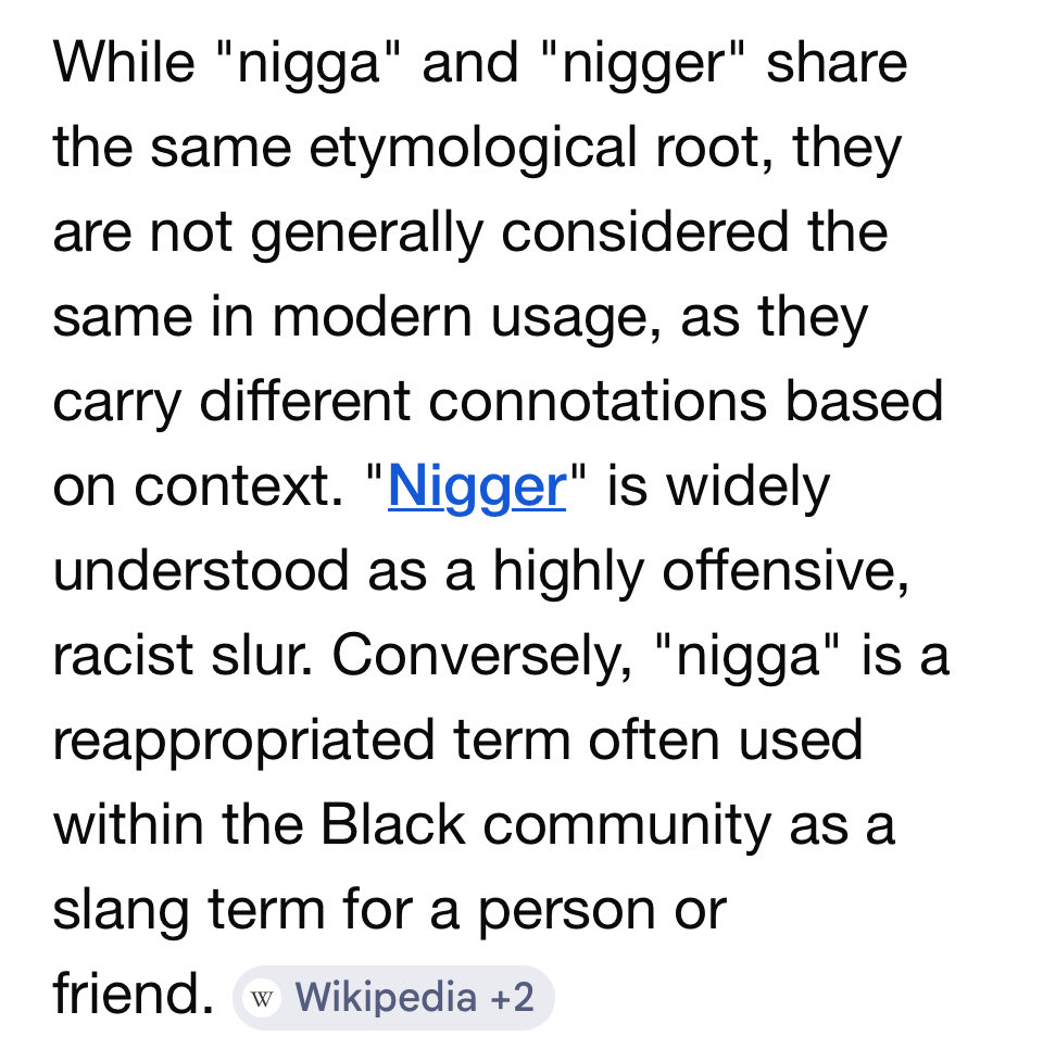 dante43er's tweet photo. @StillJustBarra @charles270 You cannot speak from the perspective of a black American as a white guy from Ireland. You said they are the same word, you are factually incorrect , just ask google how the two are perceived totally different ways in America. You wouldn’t know because you’re in Ireland. https://t.co/vWp7LKn3FX