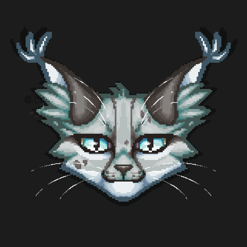 ByGiuC's tweet photo. @Finchwing icon! Testing something new.. #fanart #art #digitalart #ArtistOnTwitter #ArtistOnX #warriorcats #catart #animalart https://t.co/hCqWN9qNLE