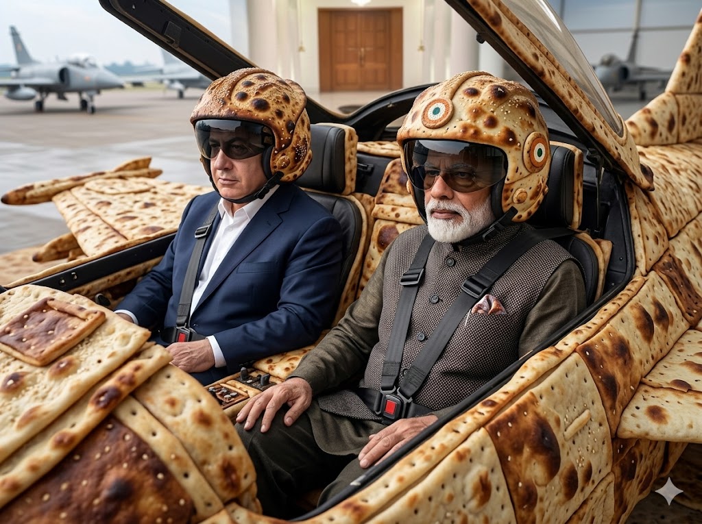 AliCh7777's tweet image. ادھر مودی جی اور نیتن یاہو نے مل کر ایک ایسی خطرناک ٹیکنالوجی تیار کی ہے کہ پاکستان کے ہوش اڑ گئے ہیں! دشمن کا ٹینک تو شاید بچ جائے، پر تندور سلامت نہیں رہے گا 🤣🤧 
#NaanPilot #ModiNetanyahu #TandoorAttack #FunnyPolitics #AataCrisis