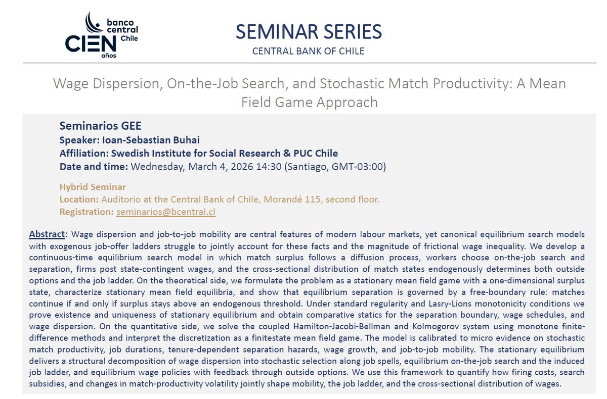 Central Bank of Chile Research tweet media