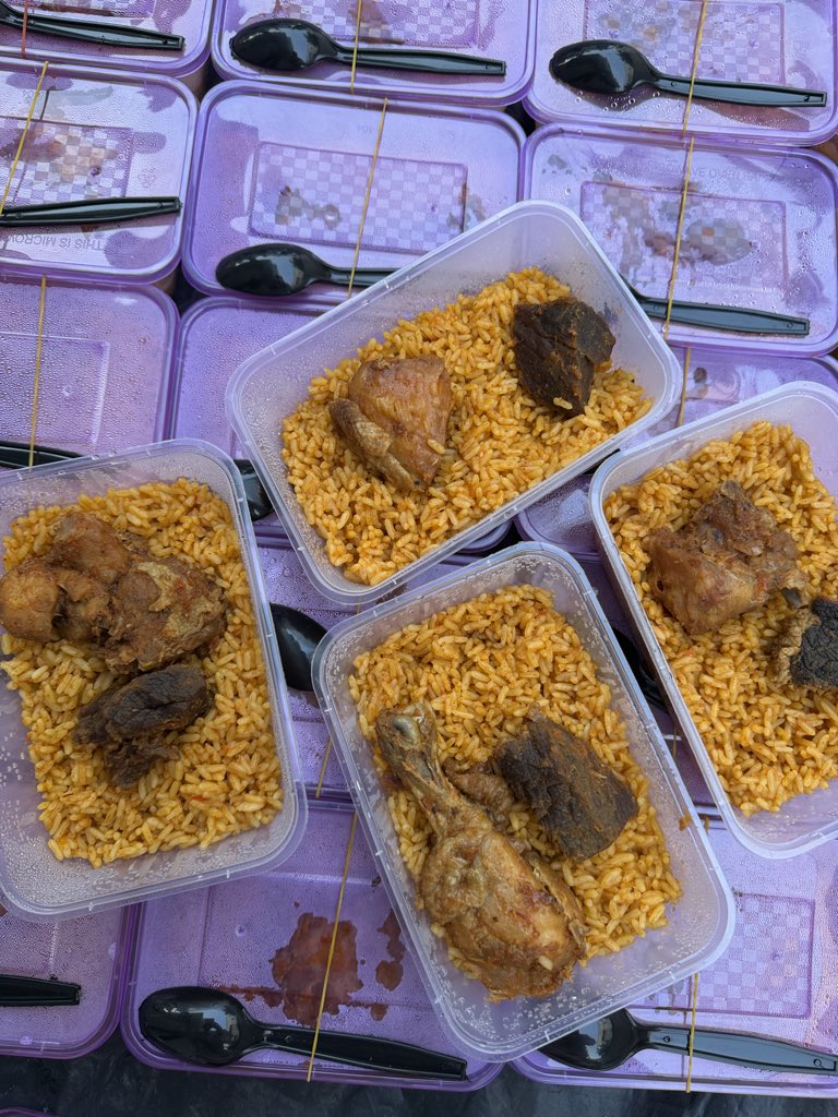 Day 9
Allahu Akbar today we fed 215 people 

Thank youuuuuu so much guys. You will never lack !! Amin

Each person gets a plate of rice with meat&amp;chicken and a bottle of water or drink. Thank you so much for your donations. God will reward you abundantly. 

With your help we can