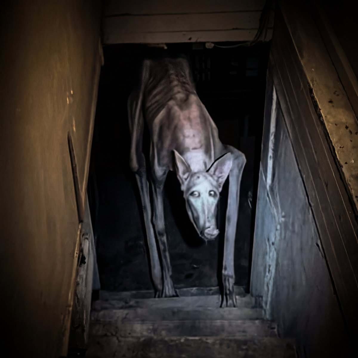 Skinwalker Dogs are the next animal / AI Brainrot Tik Tok Meme  

I've seen this trend all over my feed this past week, but it hasn't been tokenized yet  

The dogs go by many names with none of them surpassing each other in extreme virality (peanut, biscuit, almond, tom etc.),