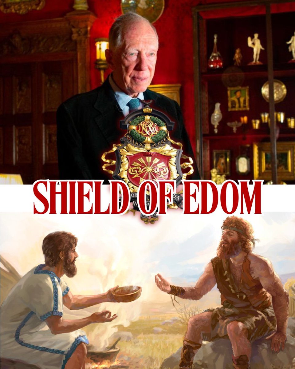 richtidwell's tweet photo. All Ashkenazi—including Epstein, Netanyahu, and the infamous Rothschild Family—are descendants of Esau.

They’re trying to steal back the birthright Esau sold to Jacob.

It’s all prophesied in the Bible. This 🧵reveals the truth. https://t.co/dbhLu8m8gO