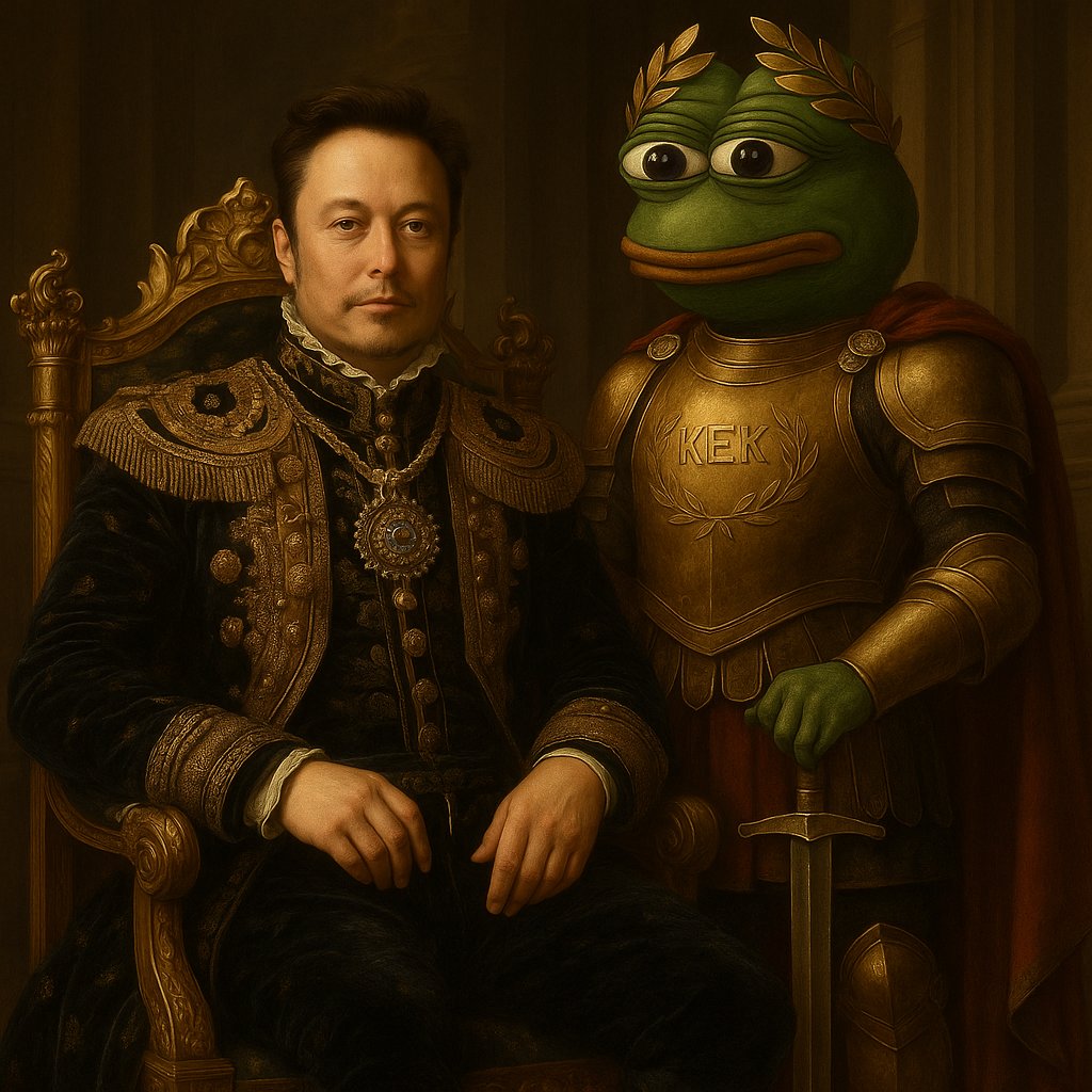 slhsuat's tweet photo. @halit_mut @elonmusk Long live Emperor Kekius Maximus! https://t.co/78Aez4Yxak