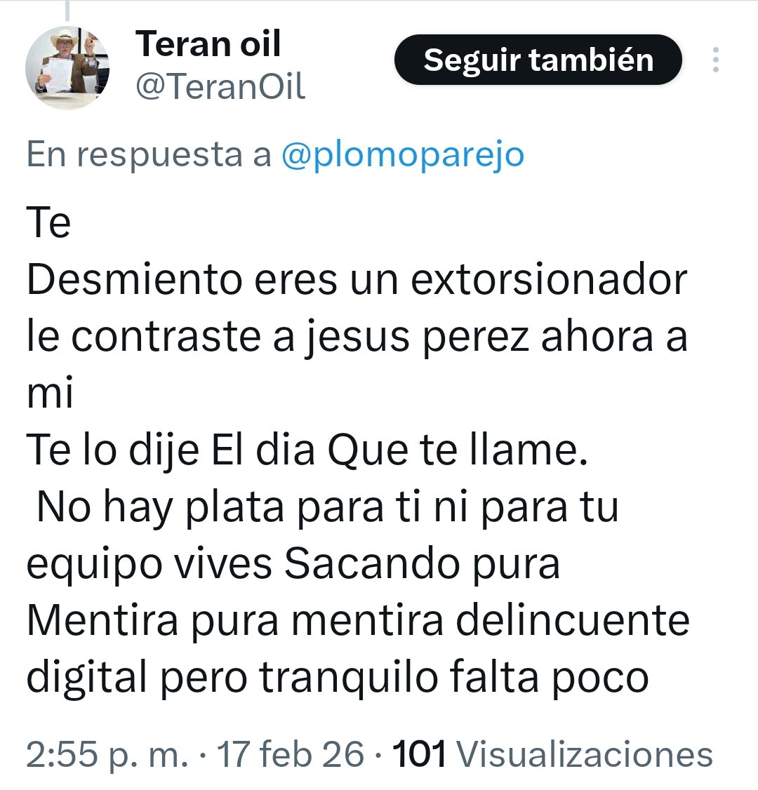 PLOMO PAREJO - OFICIAL tweet media