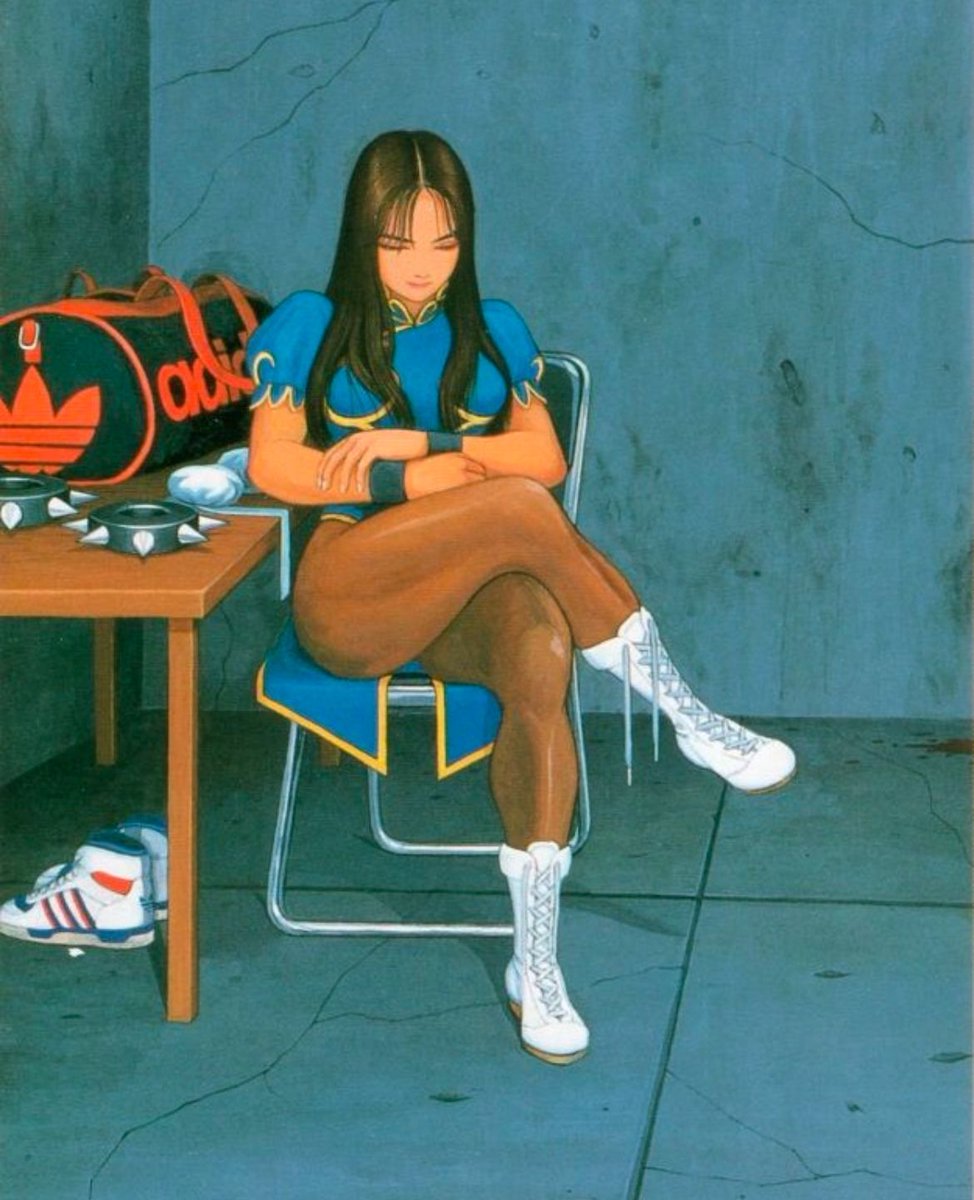 Chun Li artwork by Akira Yasuda