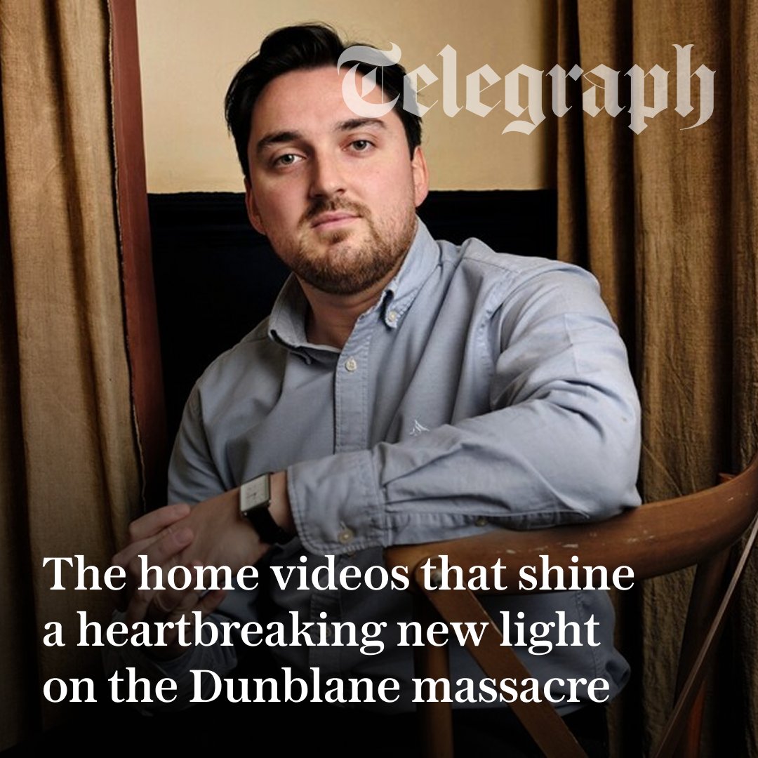 Telegraph's tweet photo. 🔴 As a new documentary shares his father’s emotional footage, Jack Crozier says it’s his duty to keep that tragic day in Dunblane on the political agenda. 

Find out more ⬇️
https://t.co/xS3kJV7pAY https://t.co/TNldNqcuNK