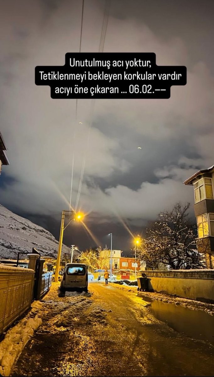 aysettr1's tweet photo. Unutulmuş acı yoktur, 
Tetiklenmeyi bekleyen korkular vardır 
Acıyı öne çıkaran… 06.02

 #deprem #elbistan #6subat2023 https://t.co/47fZ4Eiwr0