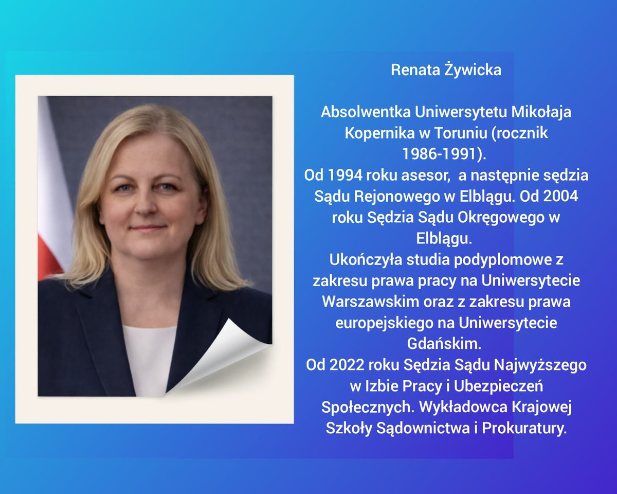 Z przyjemnością prezentujemy Państwu naszych <a href="/PRAWNICYdlaPOL/">Prawnicy dla Polski</a> kandydatów do Krajowej Rady Sądownictwa <a href="/KRS_RP/">Krajowa Rada Sądownictwa</a> ⤵️

Prosimy o Państwa poparcie i oddanie głosów na całą 15. (nie ma limitów) - szczegóły na witrynie: 
www <a href="/PRAWNICYdlaPOL/">Prawnicy dla Polski</a> .pl

Czas nagli - w dniu 10. marca musimy mieć