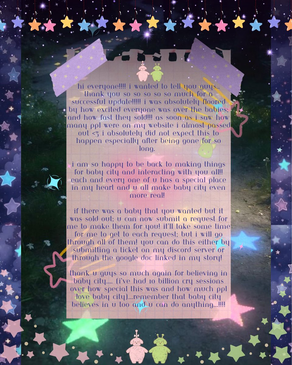 ✨🩷💫Space babies 4/25 6pm EST! 💫🩷✨ tweet media