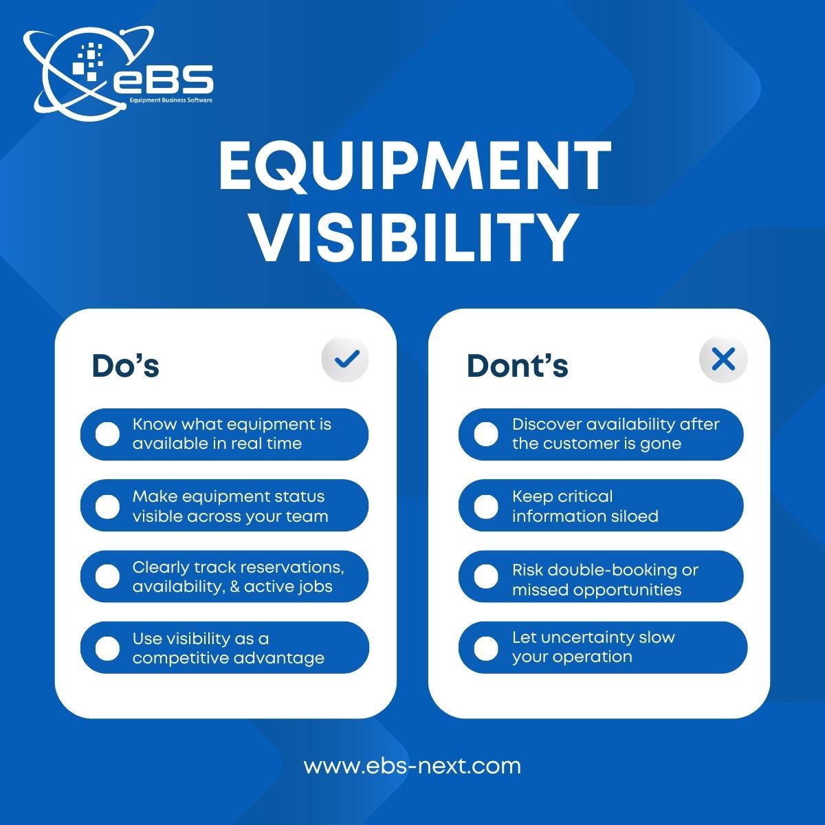 eBS - Equipment Business Software tweet media