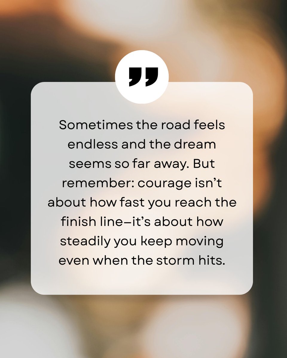 angelaschmeling's tweet image. 💛 Courage isn’t about how fast you reach the finish line.
It’s about showing up—step by step—especially on the days that feel the hardest.
Keep moving, keep believing…
your pace is still progress. 🌿✨
#Courage #KeepGoing #ProgressNotPerfection #YourJourneyYourPace
