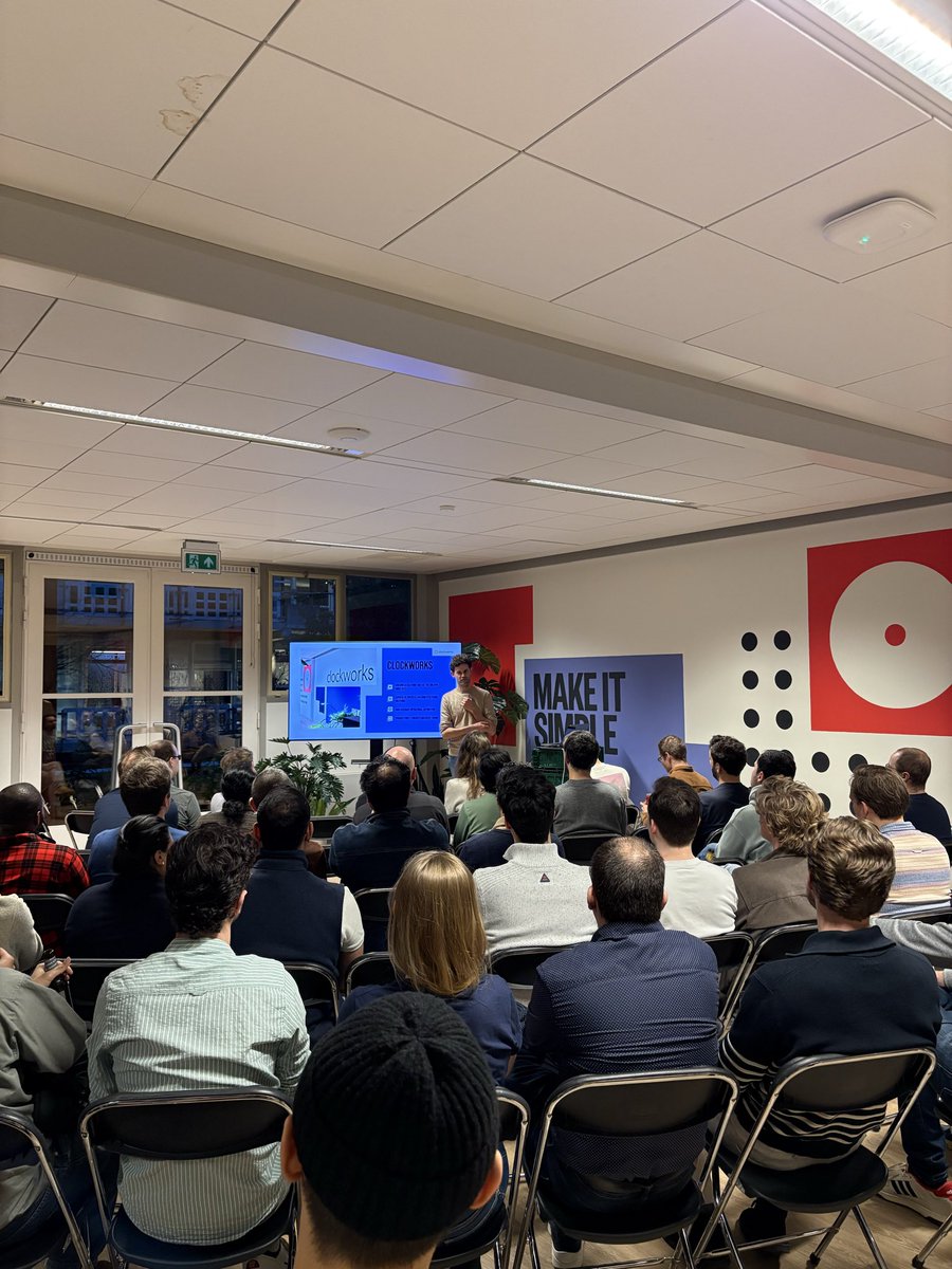 pydataamsterdam's tweet image. PyData Amsterdam just made its Rotterdam debut 🎉 @ Clockworks - diving deep into #ComputerVision at Scale. From systems thinking to real-world AI in airports, it was all about making vision work in production.
👉 luma.com/pydataamsterdam
 #PyData #AIEngineering